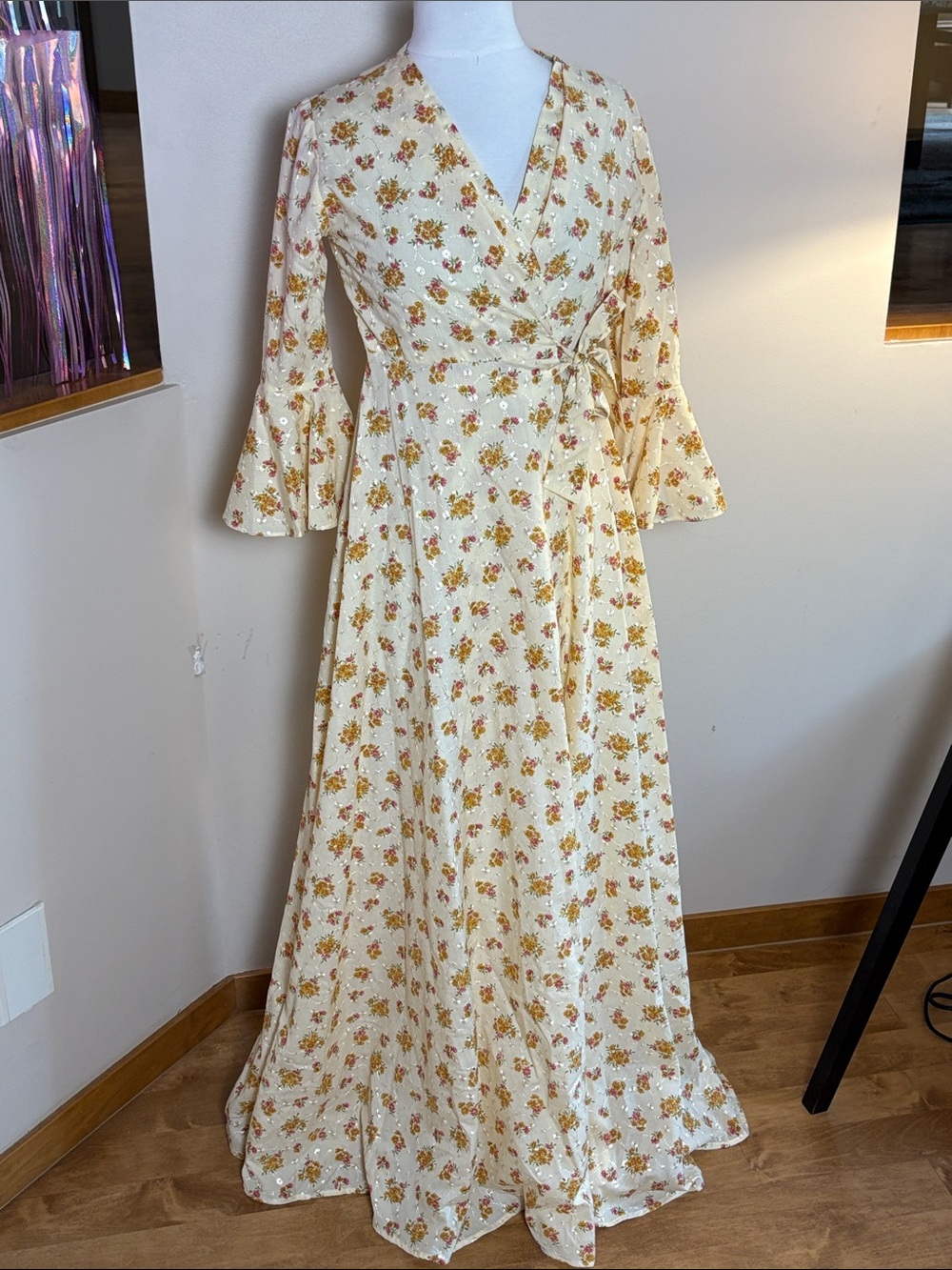Floral Wrap robe